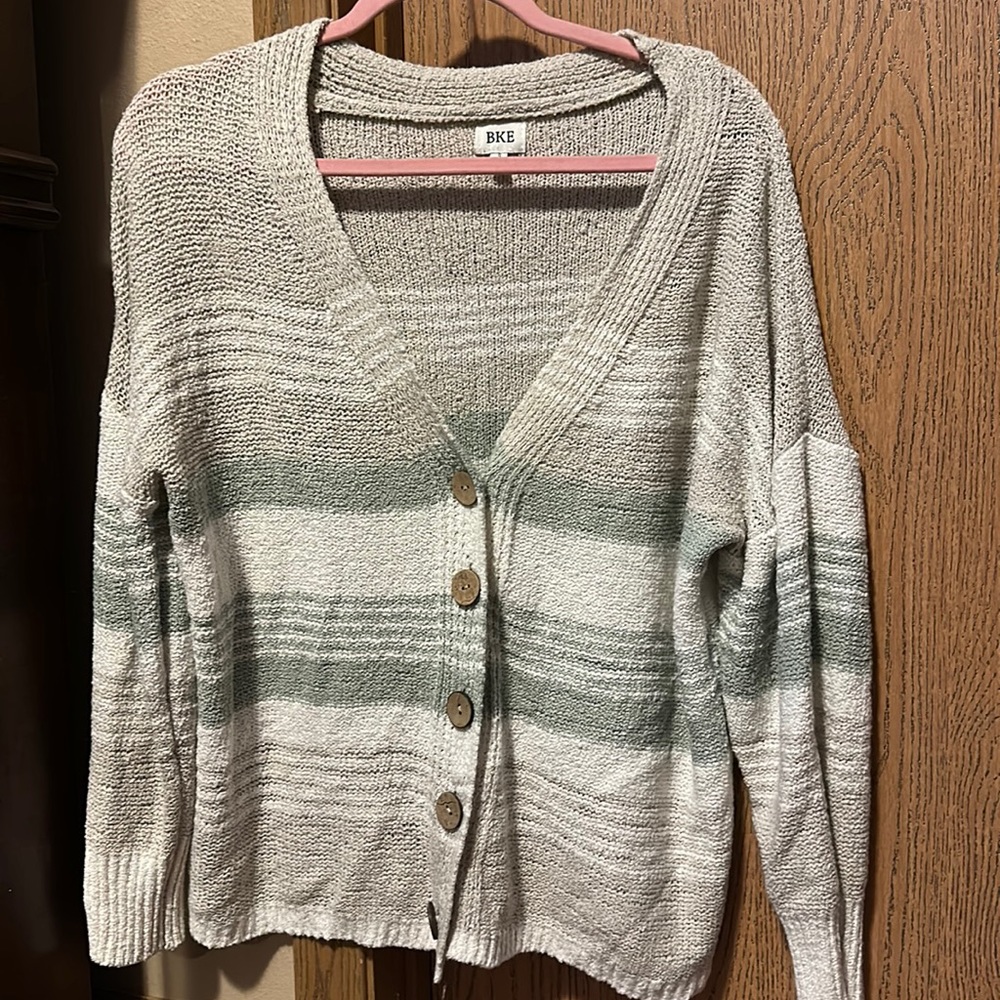 BKE striped cardigan